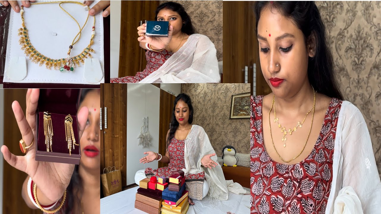 My Gold Jewellery collection || Sharing  My Wedding Gold Jewellery Gifts 🎁 😍