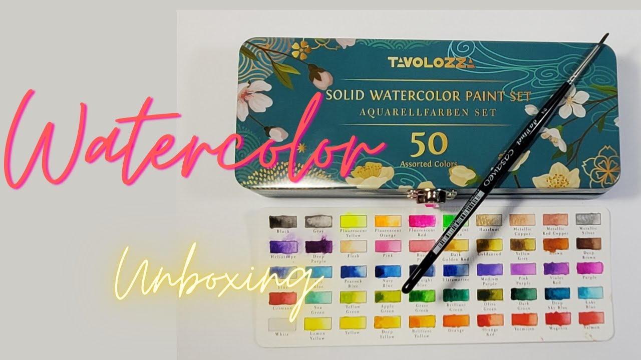 Tavolozza Watercolor Palette Unboxing