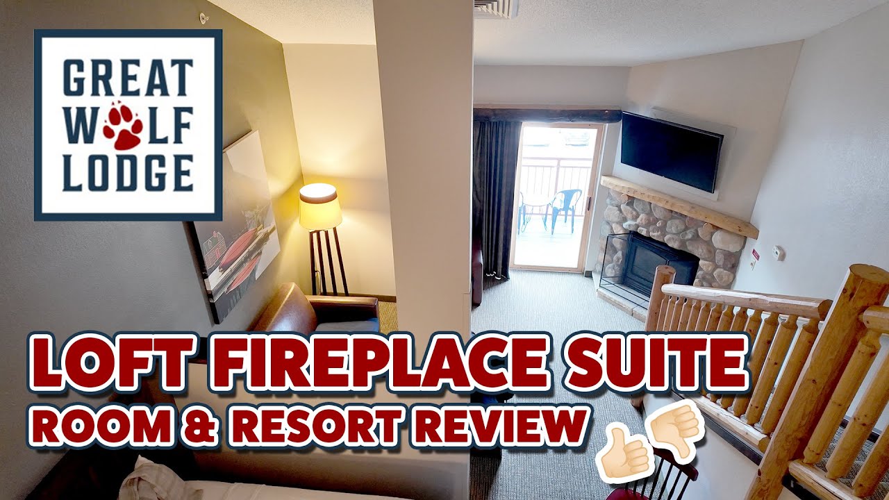 LOFT FIREPLACE SUITE Room Tour: Great Wolf Lodge Poconos