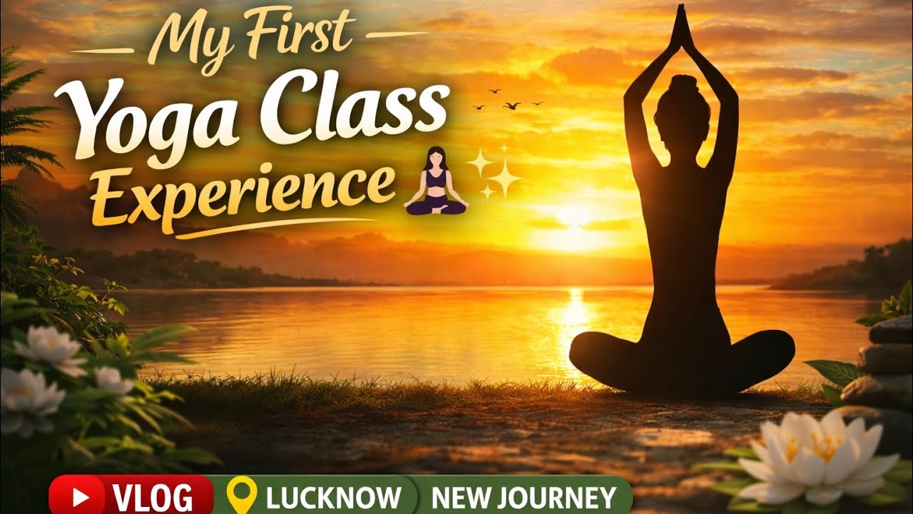 My First Yoga Class Experience in Lucknow 🧘‍♀️ | New Journey Begins | #fitness  #Yoga