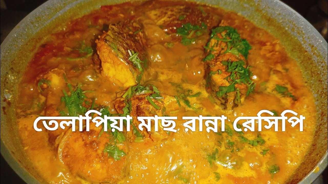 পেঁয়াজ টমেটো দিয়ে তেলাপিয়া মাছ রান্না রেসিপি cooking recipe