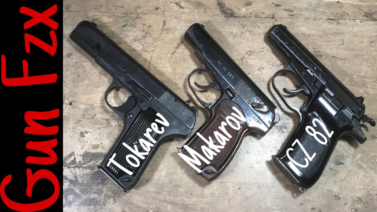 Tokarev  vs  Makarov  vs  CZ 82