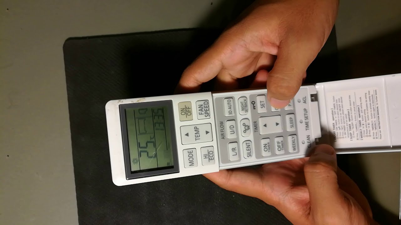How to Set Weekly Timer Mitsubishi AC Remote Control