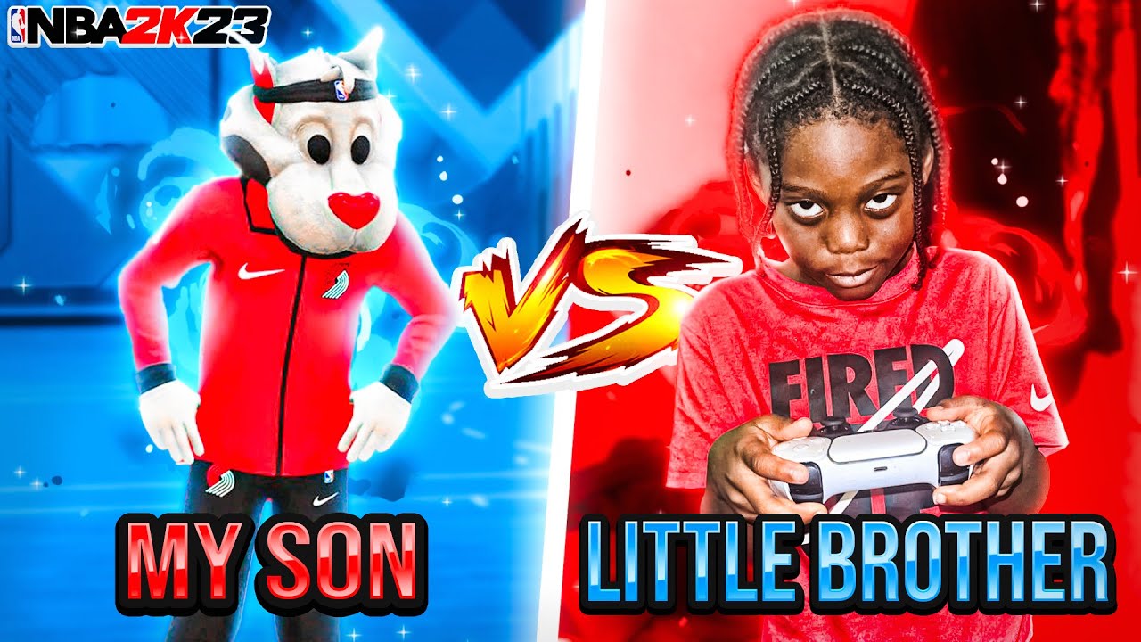 My Son vs My Little Brother! (He started crying..😂) NBA 2K23
