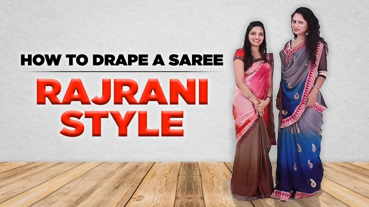 How To Drape A Saree | Rajrani Style | Quick Saree Draping Tutorial
