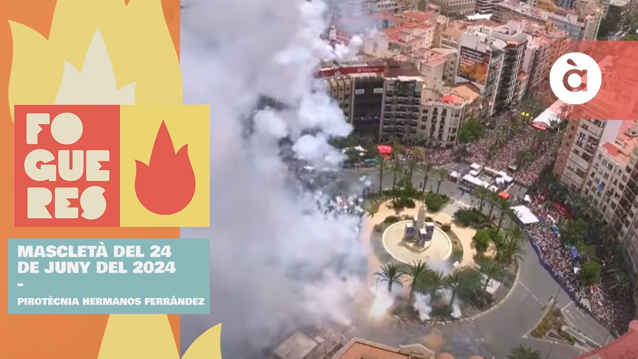💥 Fogueres de Sant Joan 2024 - Mascletà del 24 de juny del 2024 - Pirotècnia Hermanos Ferrández