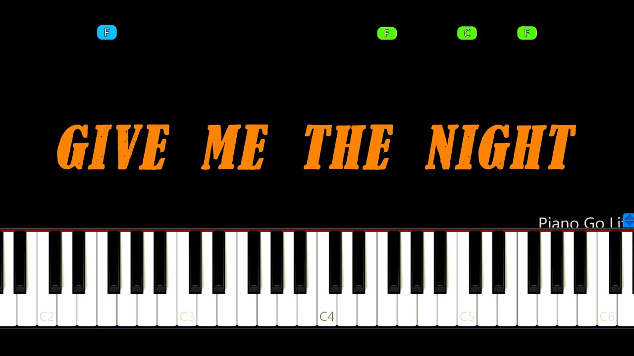 George Benson - Give Me The Night Piano Tutorial