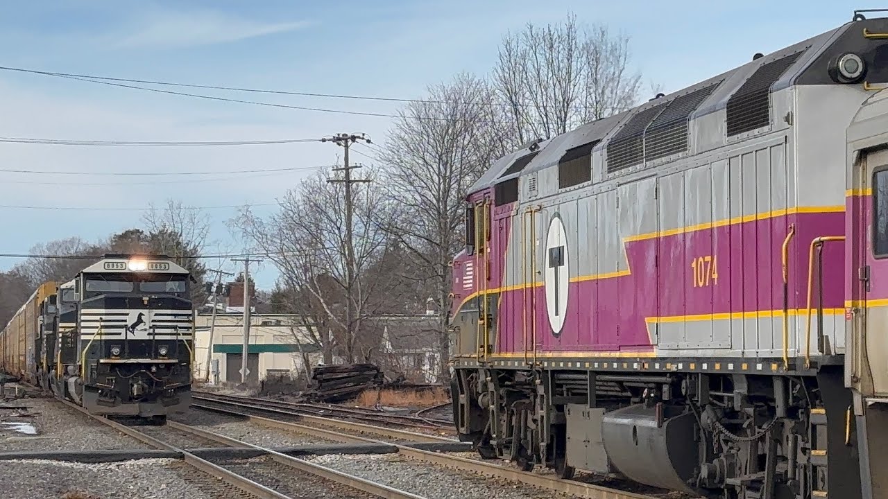 Full day at Ayer and Shirley with NS heritage unit and Final B101!