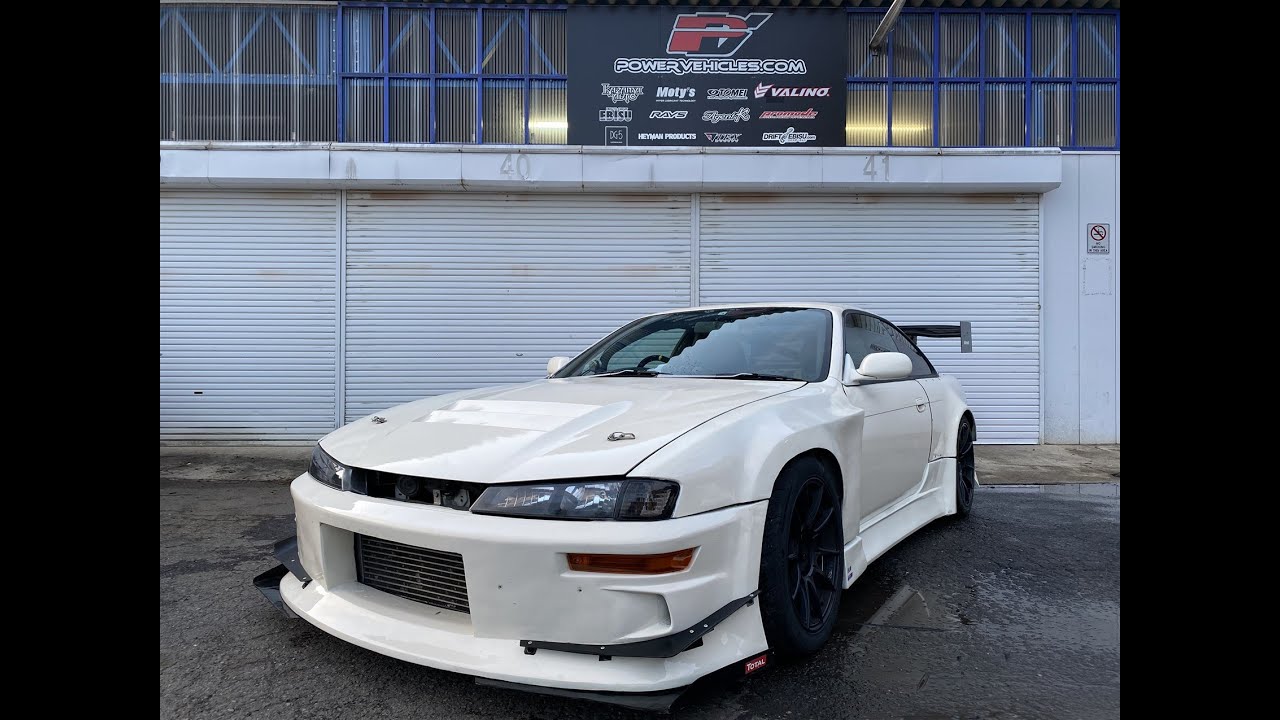 Extensively modified S14 Silvia with T518Z, Motec +more, for shipping worldwide from Powervehicles