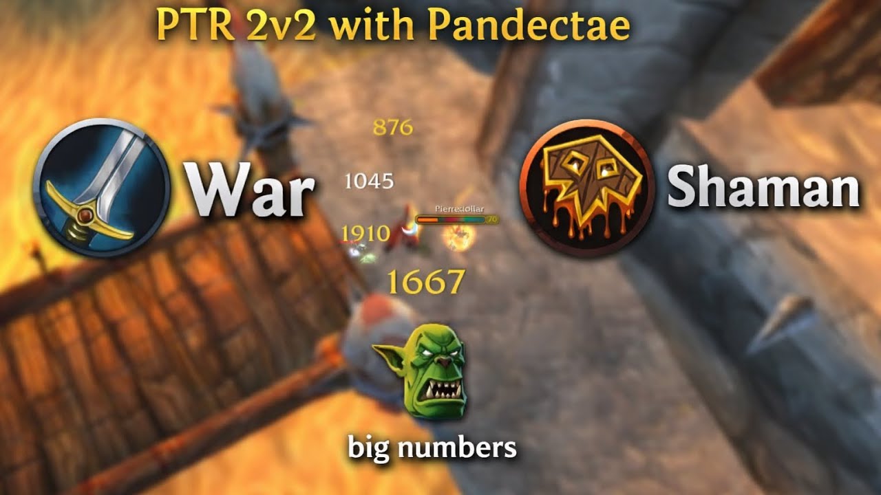 TBC Warrior Shaman 2v2 games with Pandectae | Burning Crusade Anniversary PTR