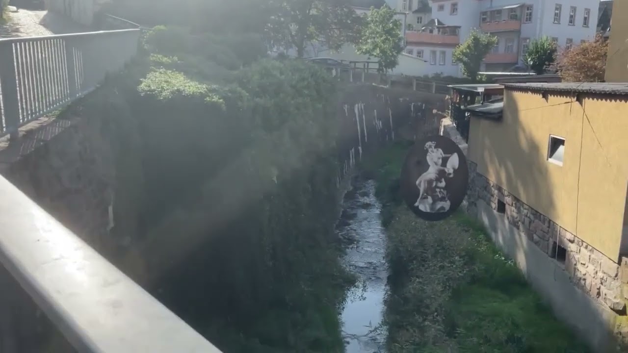 Historische Altstadt Mittweida mit wunderbaren mittelalterlichen Gassen, Erich-Loest-Museum, Raumfah
