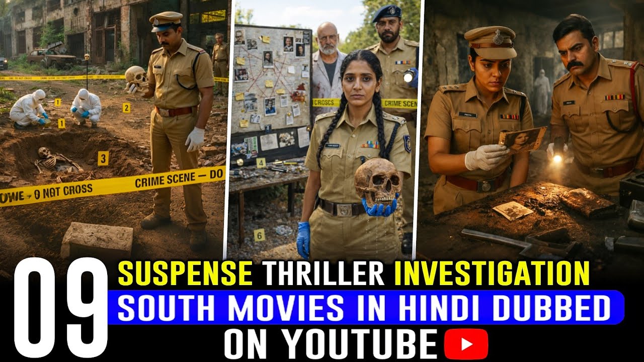 Top 9 New South Indian Suspense Thriller Movies in Hindi | South Murder Mystery Movies in Hindi