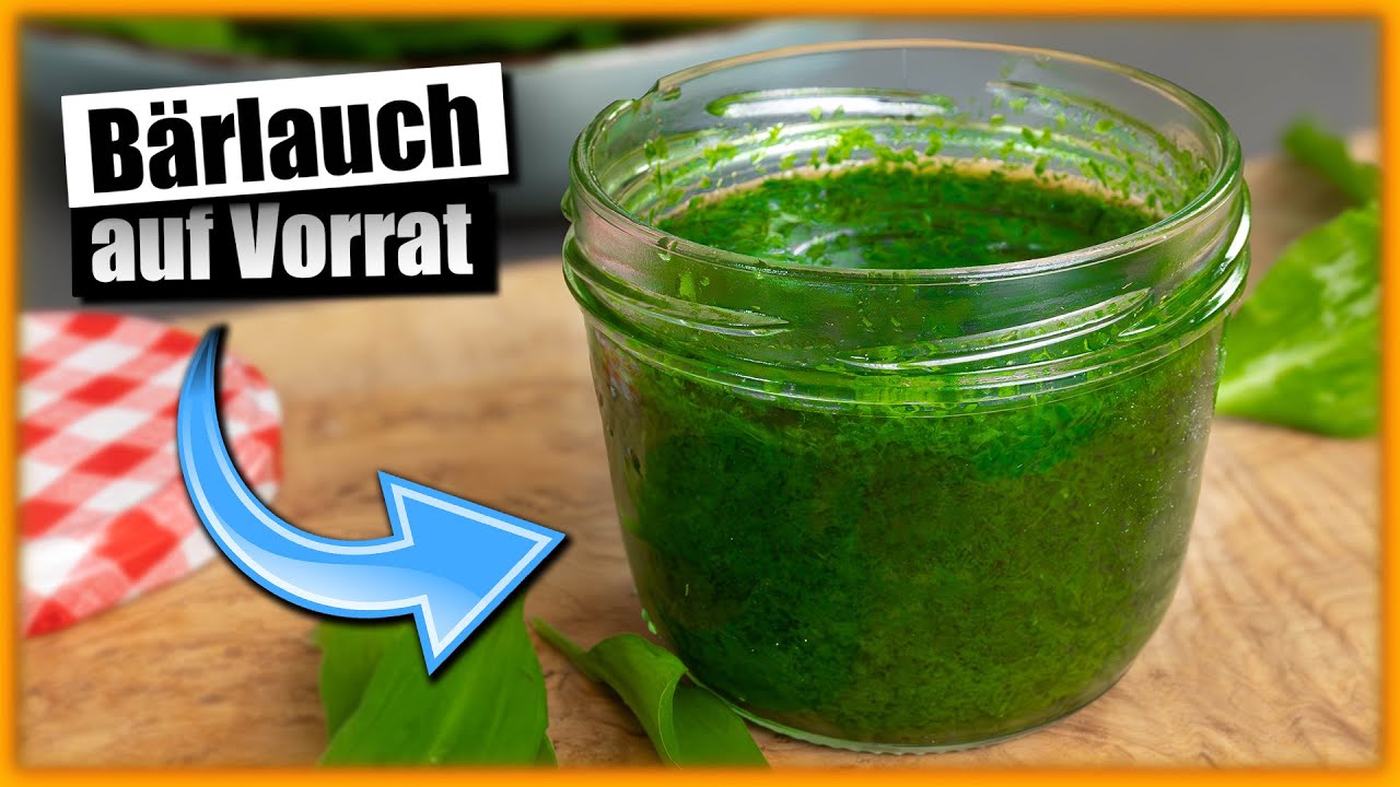 Wie du Bärlauch für das ganze Jahr haltbar machen kannst! 🌱💚