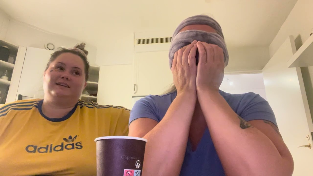 My Mom does a blindfolded smell test!