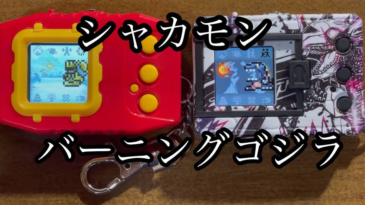 【デジモンバトル】シャカモンVS バーニングゴジラ【Digimon v-pet  Battle】