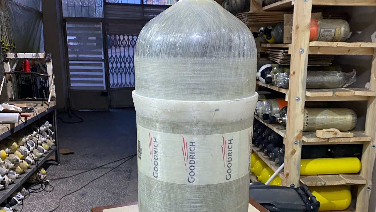 32 Litre 252/378 Bar kompozit tüpün 450 barda bilgi amaçlı testi