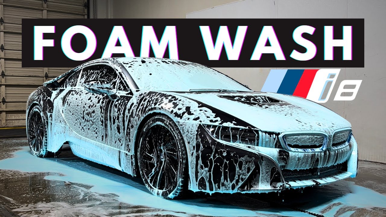 Cleaning An Electric BMW i8 - Exterior Auto Detailing (Satisfying ASMR)