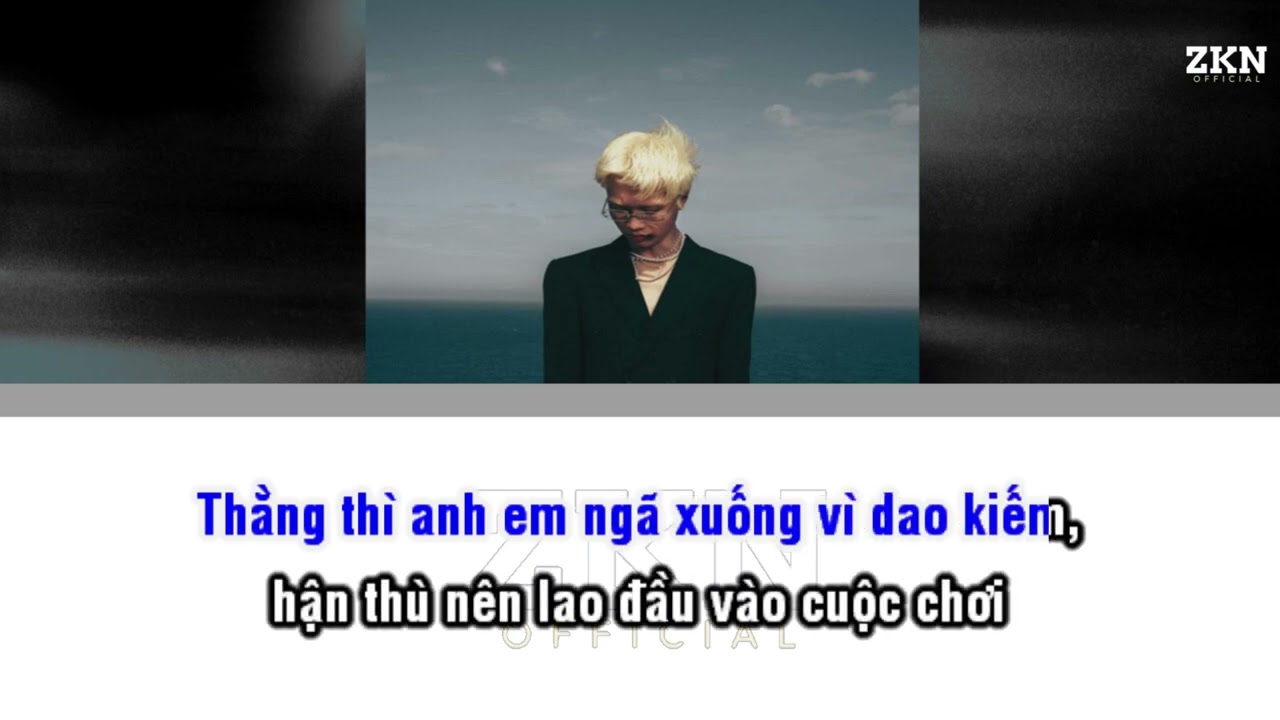 Karaoke Đầu Đường Xó Chợ - Obito  ft. Lăng LD | Beat Chuẩn | ZKN Music