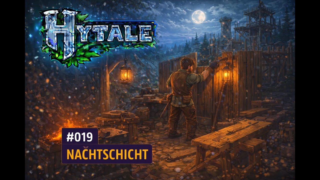 Let's Play HYTALE / Hausbau in der Nacht #019