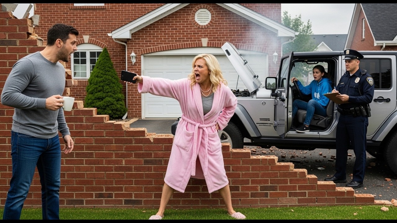 Karen’s Daughter Wrecked Her Jeep Into My Wall—Then Tried to Sue Me—Guess Who Lost the Case! 🚙😳