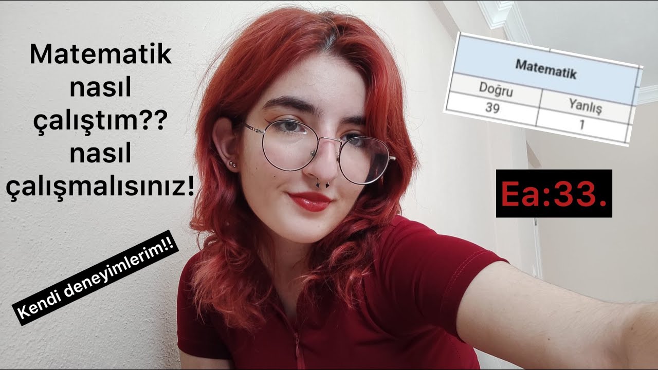 EA 33.sü nasıl çalıştı? Siz nasıl AYT MATEMATİK çalışmalısınız?