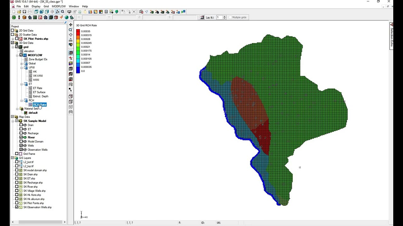 Add observation wells and run model 5/n