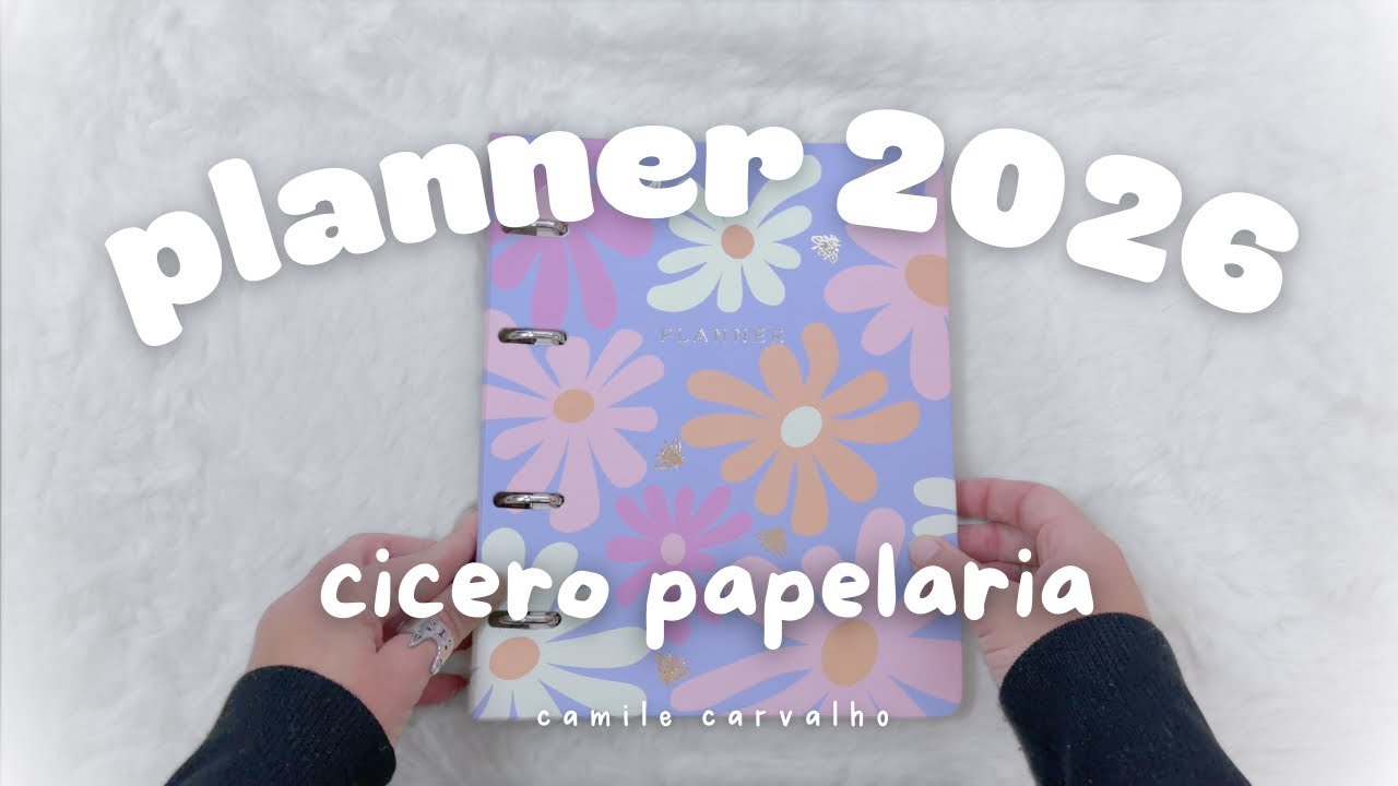 meu PLANNER 2026 da CICERO chegou | unboxing do planner argolado da CICERO PAPELARIA