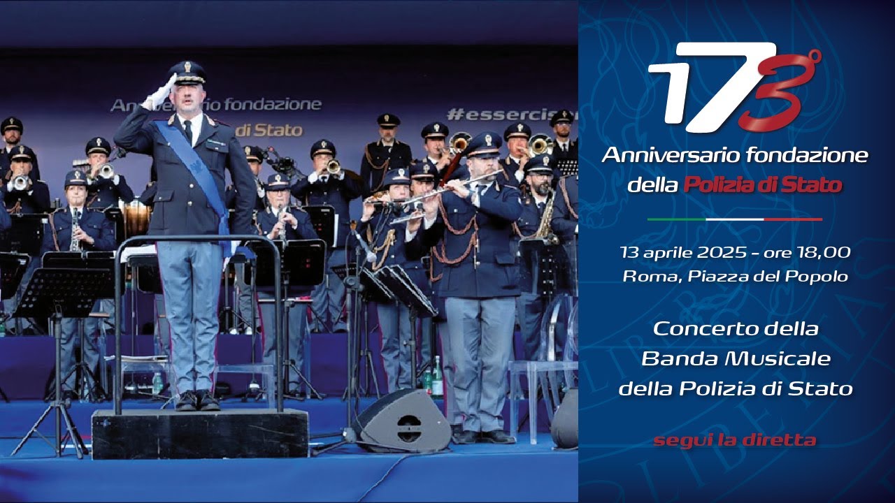 La Banda musicale della Polizia di Stato al Villaggio della legalità 2025