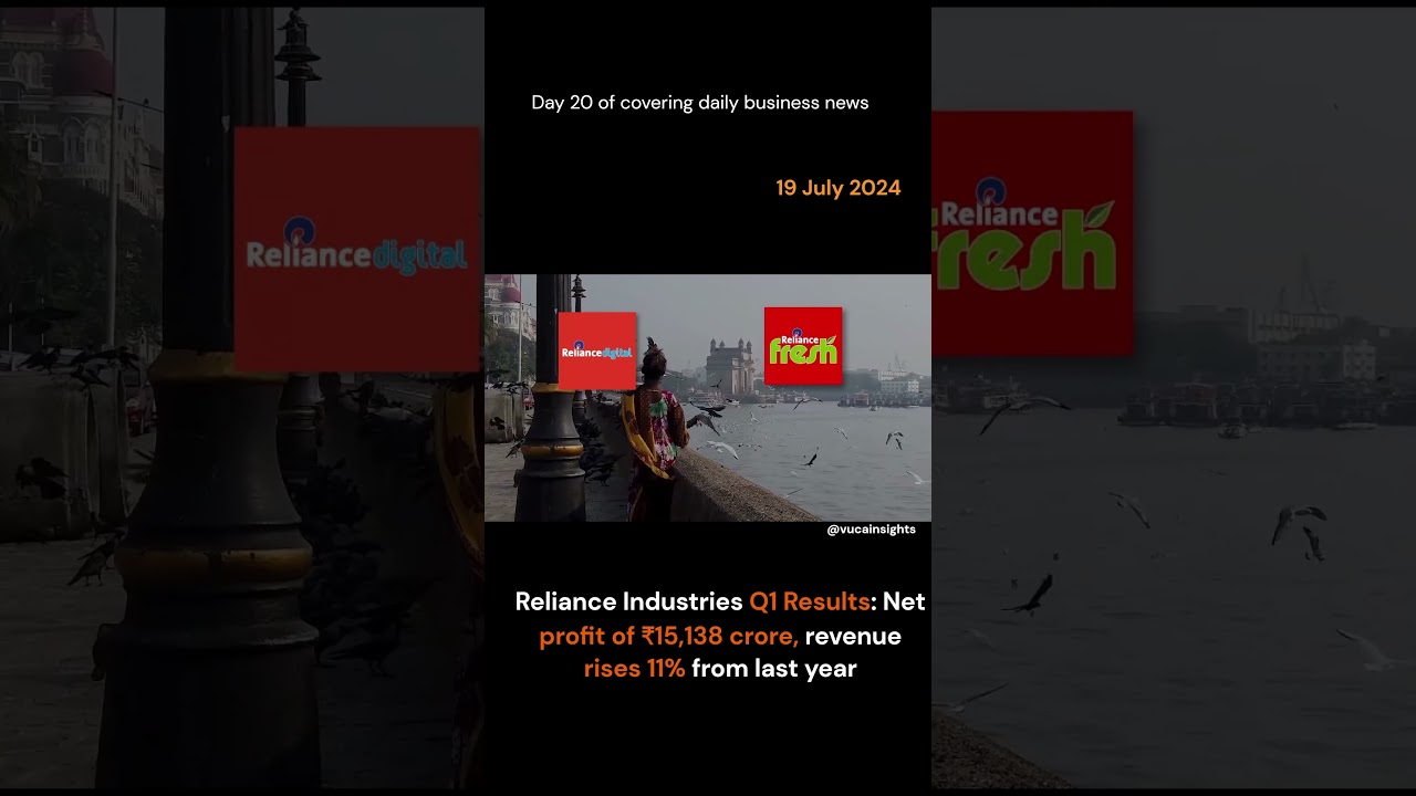 Reliance Industries Q1 Results: Net profit of ₹15,138 crore, revenue rises 11% from last year #news