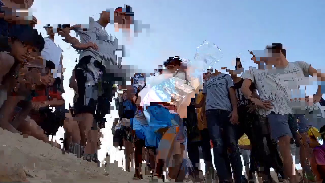 أكبر تجمع باركور في غزة بعد حظر التجول سوافي مدينة الزهراء