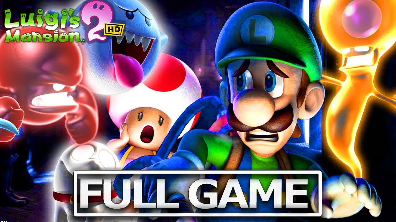 LUIGI'S MANSION 2 HD Full Gameplay Walkthrough / No Commentary【FULL GAME】