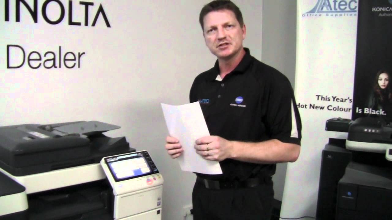 Konica Minolta Bizhub C754 - Basic Demonstration