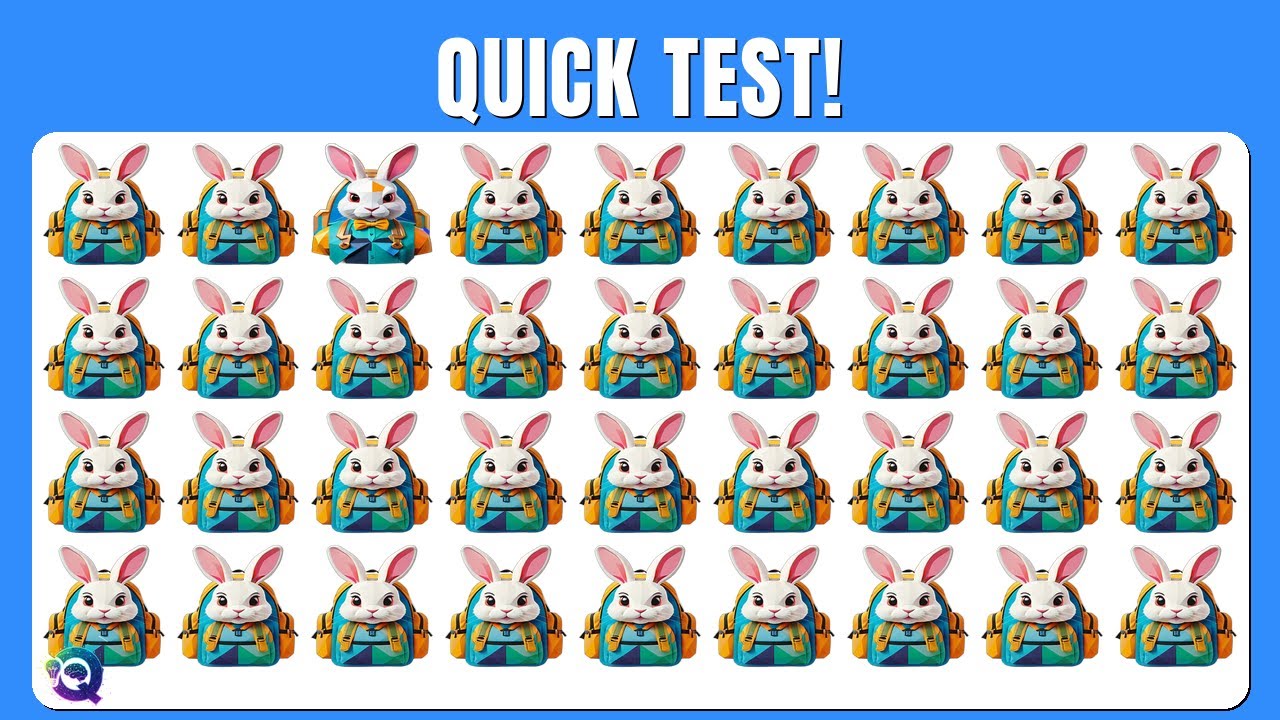 Find the ODD One Out - Rabbits as Teachers 🐰🐇🥕 | Easy, Medium, Hard - 42 Fun Levels | Quizity