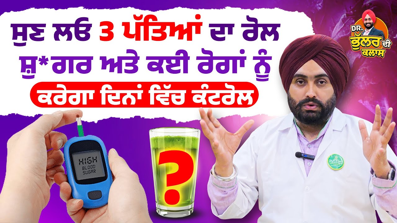 ਸੁਣ ਲਓ 3 ਪੱਤਿਆਂ ਦਾ ਰੋਲ, ਸ਼ੁ*ਗਰ ਅਤੇ ਕਈ ਰੋਗਾਂ ਨੂੰ ਕਰੇਗਾ  ਦਿਨਾਂ ਵਿੱਚ ਕੰਟਰੋਲ | Dr. Bhullar di Class