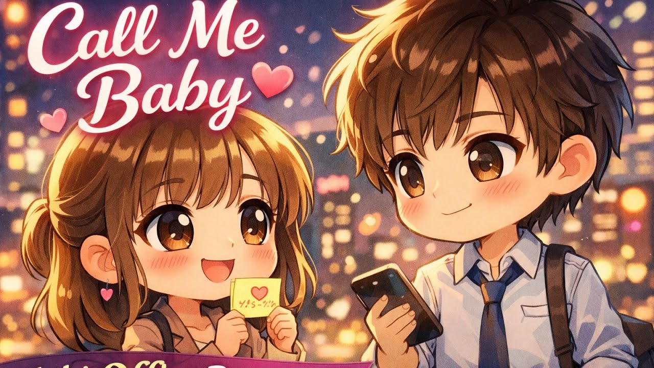 Call Me Baby Mv Lyrics| Chibi Office Meet-Cute Night Romance Animated