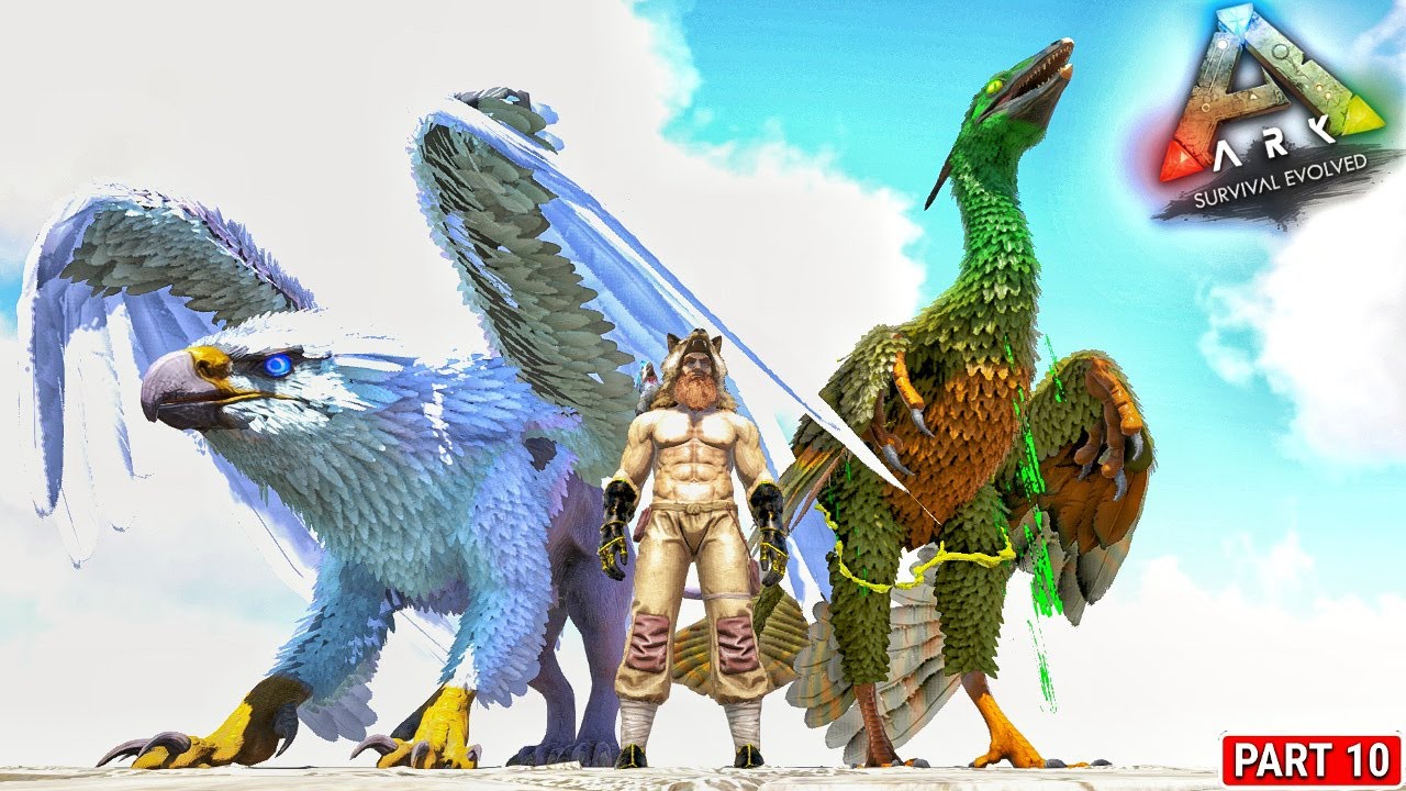 Ice Griffin And Caustic Megaraptor Taming 🔥🔥 : ARK New Mega Modded : ARK Survival Evolved : Part 10