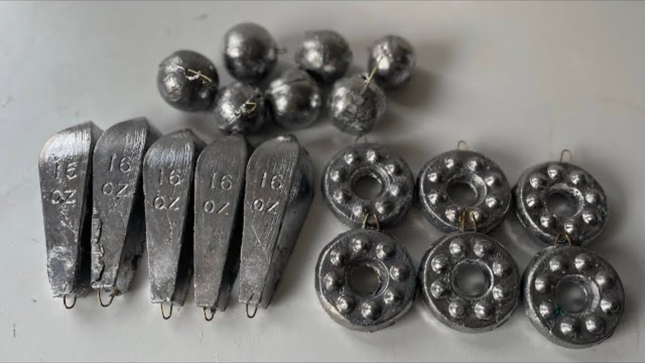 How To Make Your Own Lead Fishing Weights a Step By Step guide & What's Needed To Do It Right