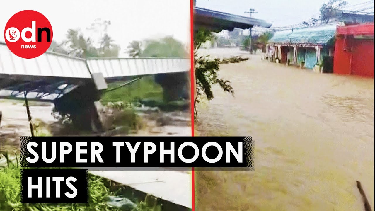 Shocking Footage Shows Super Typhoon Fung-wong Tearing Through Philippines