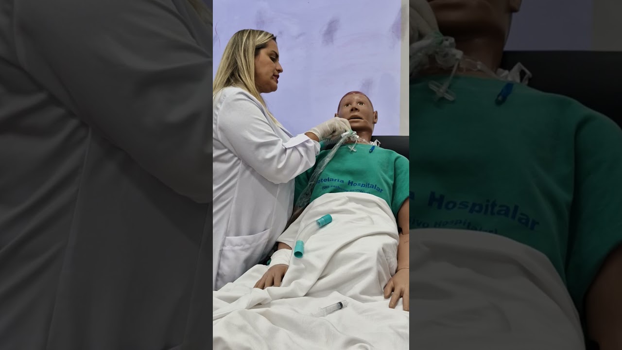 Adaptação da Válvula de Fala e Deglutição na Ventilação Mecânica trecho da aula prática da Fono ❤️