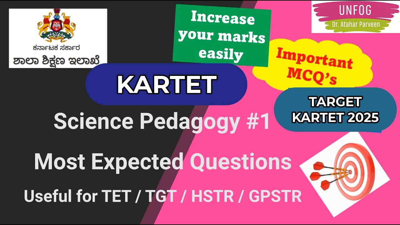 #kartet2025 - Science Pedagogy (most expected MCQ's #1)