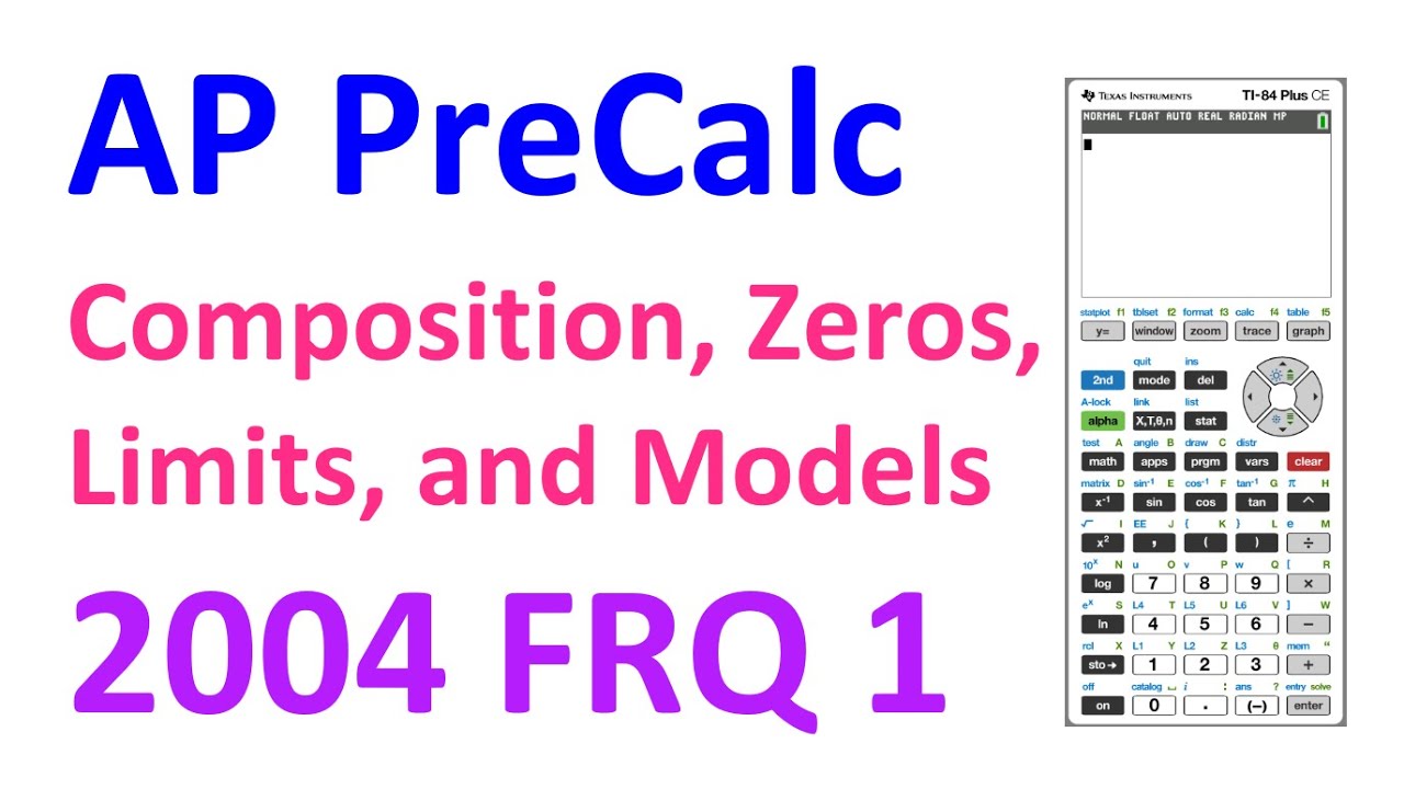 2004 FRQ 1 - Composition, Zeros, Limits, and Models (AP Precalculus)