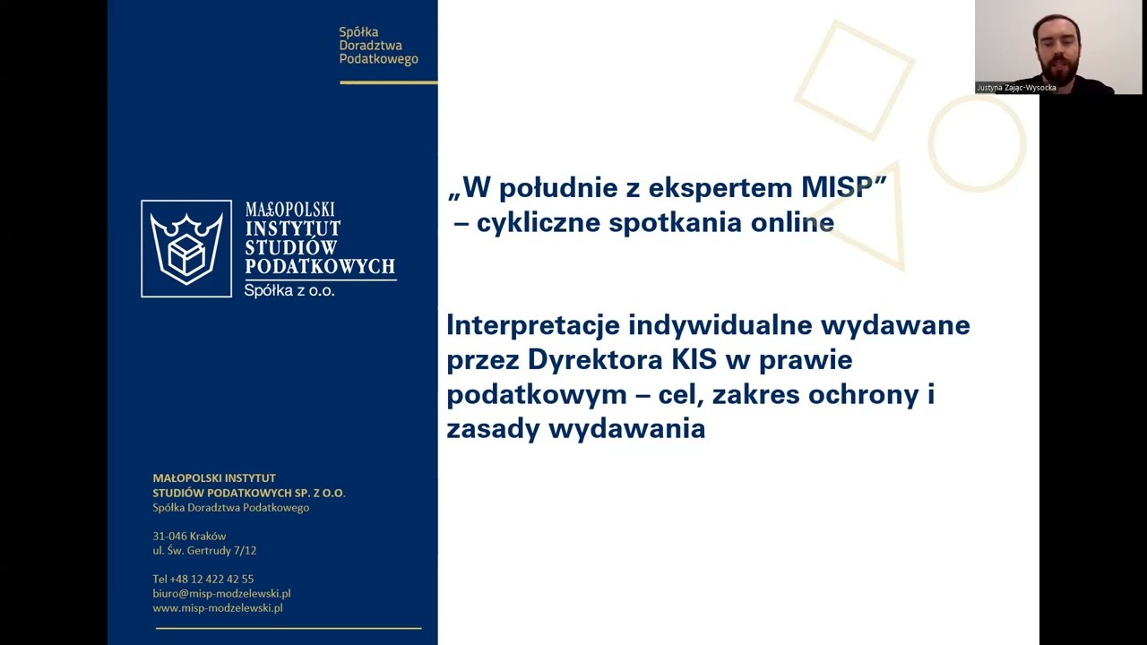 Indywidualna interpretacja przepisów prawa podatkowego wydawana przez Dyrektora KIS