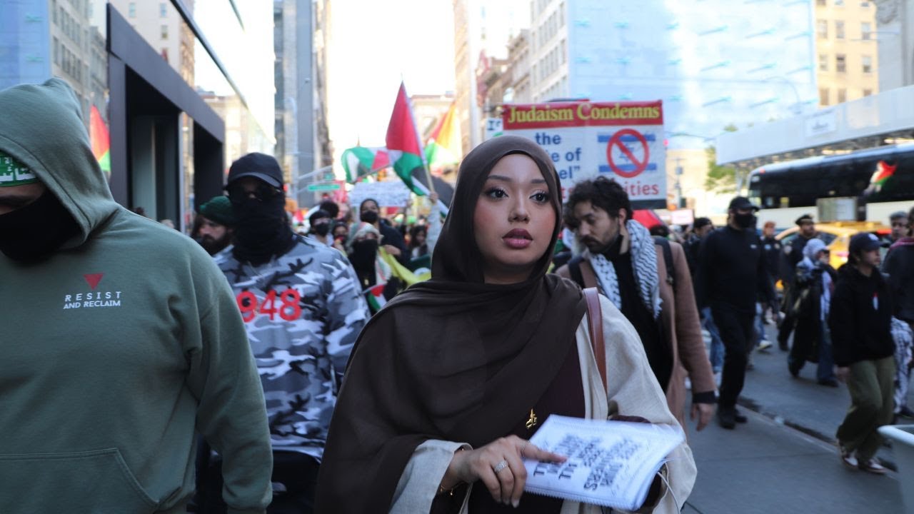 Inside NYC’s Pro-Palestine Demonstration -Wall Street to Washington Square Park