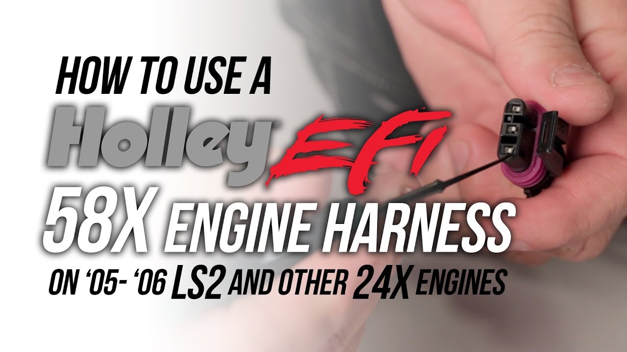 How to use a Holley EFI 58x Harness on 24x Engines