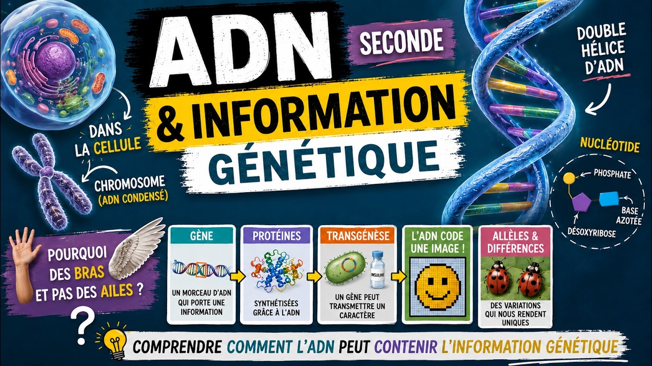 L’ADN expliqué simplement : comment cette molécule contient-elle l’information du vivant ?