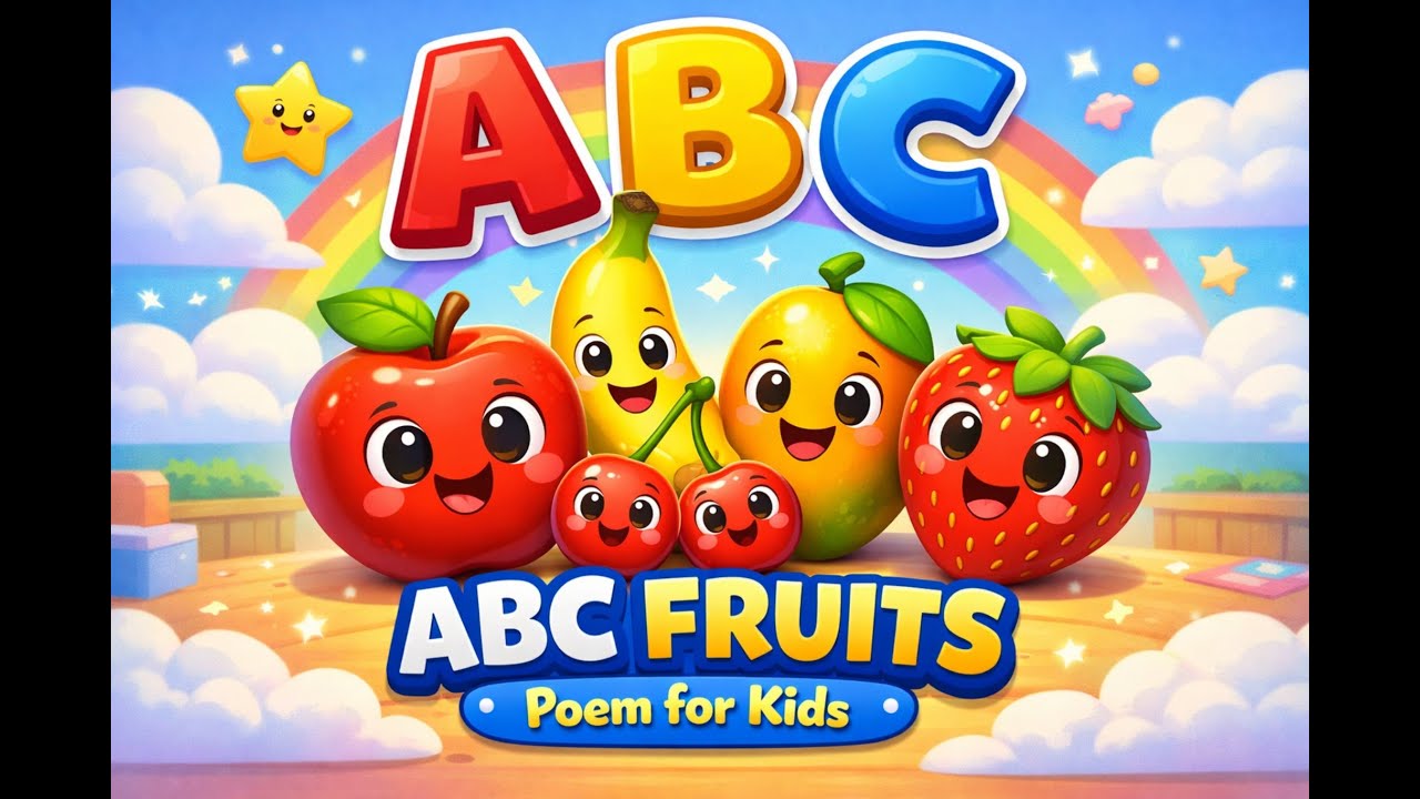 A to Z Fruits Alphabet Song 🍎🍌 | ABC Phonics for Toddlers & Preschoolers