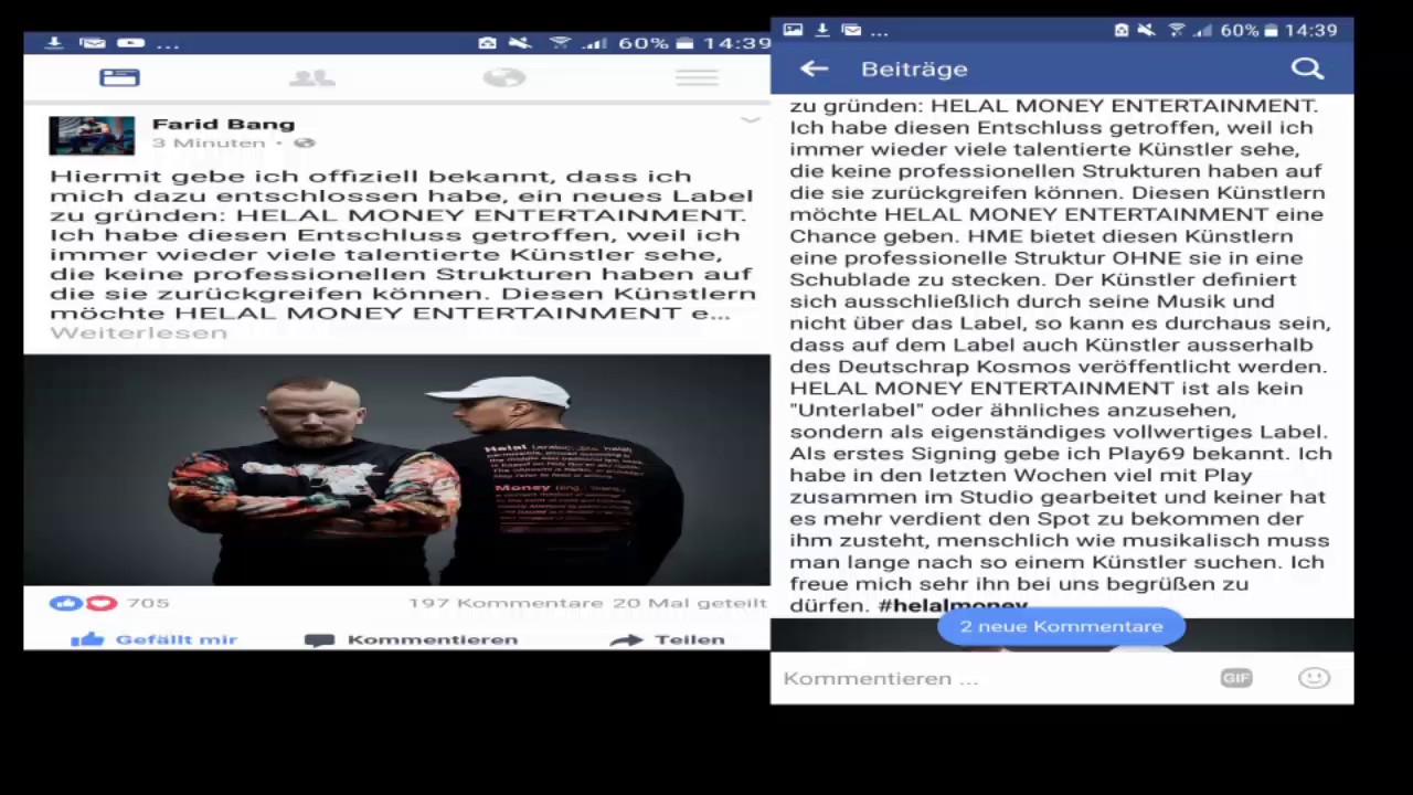 FARID BANG GR&Uuml;NDET NEUES LABEL 