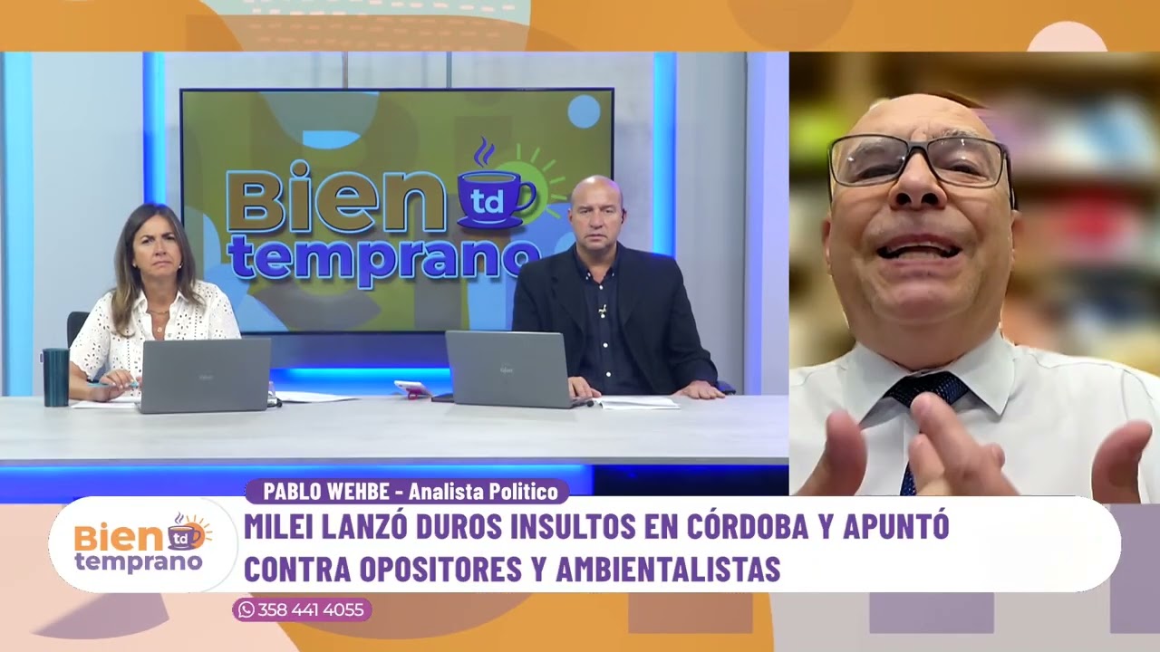 Milei lanzó duros insultos en Córdoba y apunto contra opositores y ambientalistas