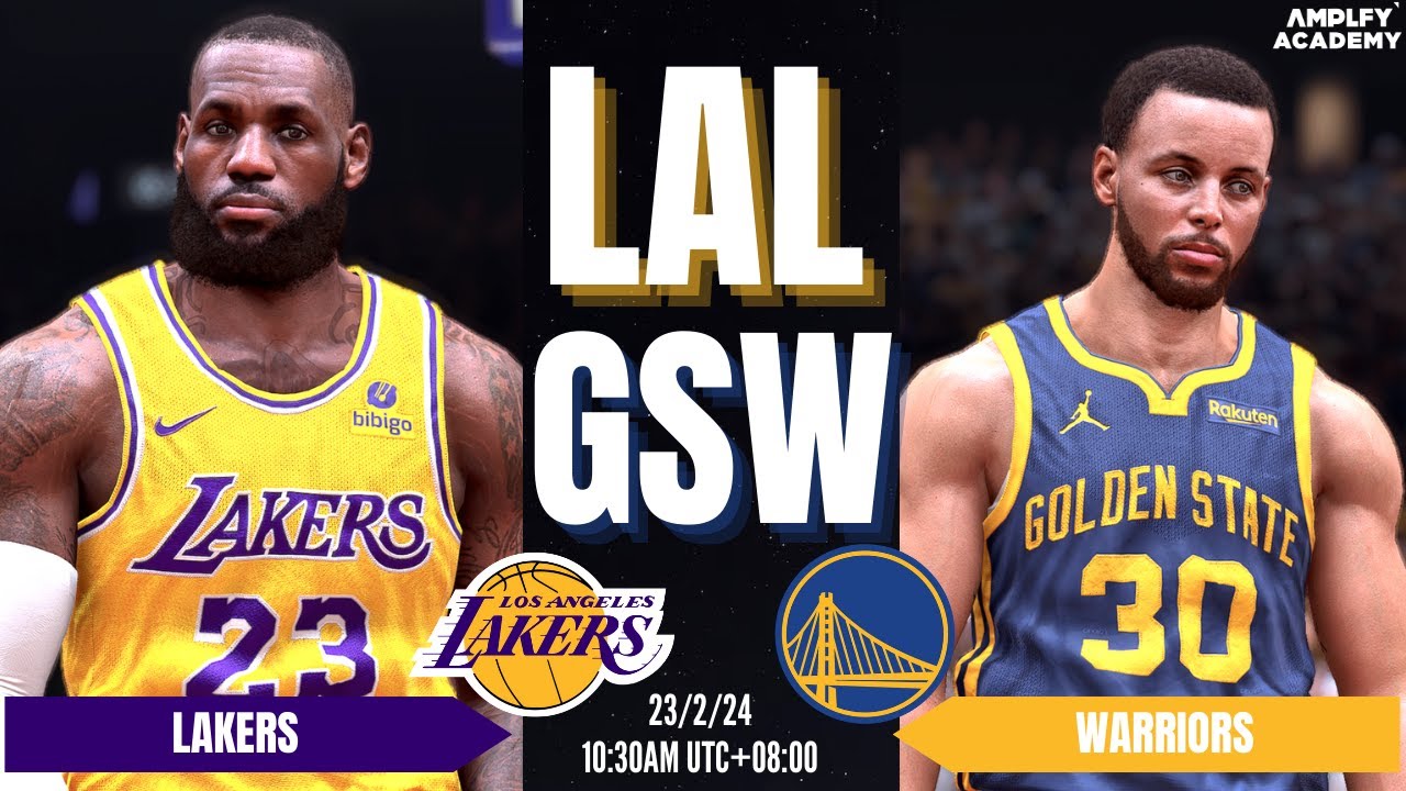 LAKERS vs WARRIORS | FULL GAME SIMULATION | NBA 2K24 ULTRA REALISTIC GRAPHICS