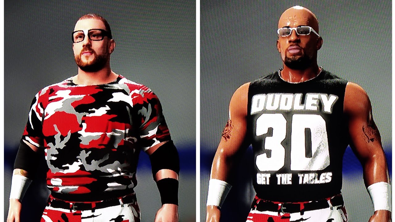 WWE2k18 caw formula :Bubba Ray & D-Von THE DUDLEY BOYZ 'Team 3D'(WWE)